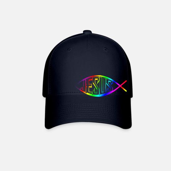 Jesus Fish Rainbow Rainbow' Trucker Cap 